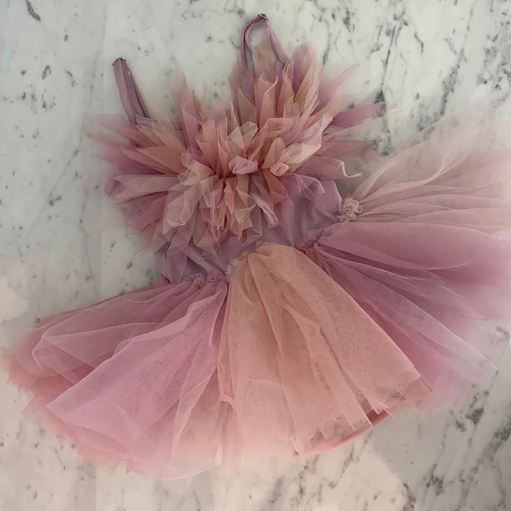 Tutu du Monde bebe 3-6 month pink / lavender. “Passion Petal Tutu Dress”